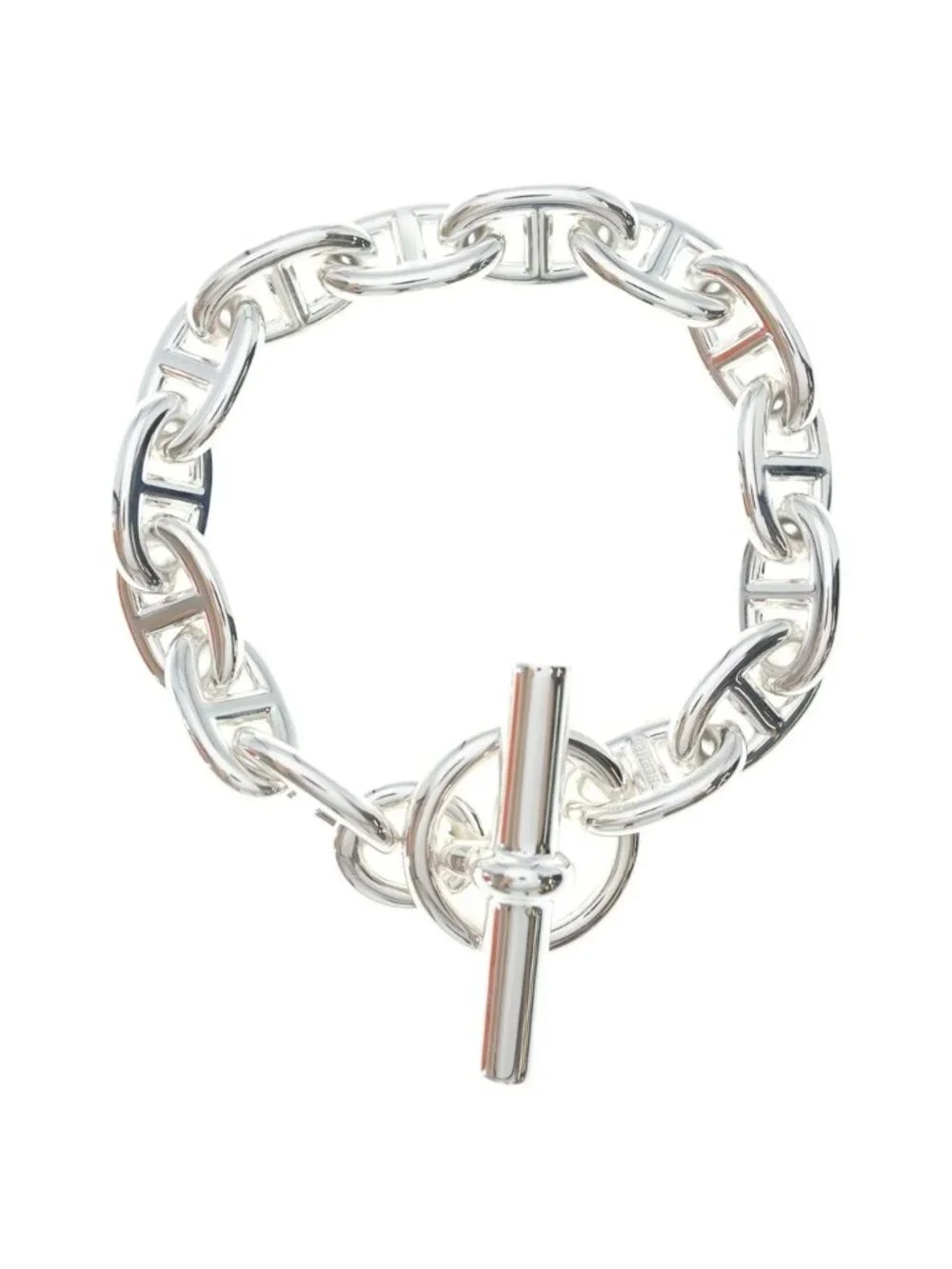 Hermes Chaine D'ancre MM Bracelet Chain Silver 14 Pieces